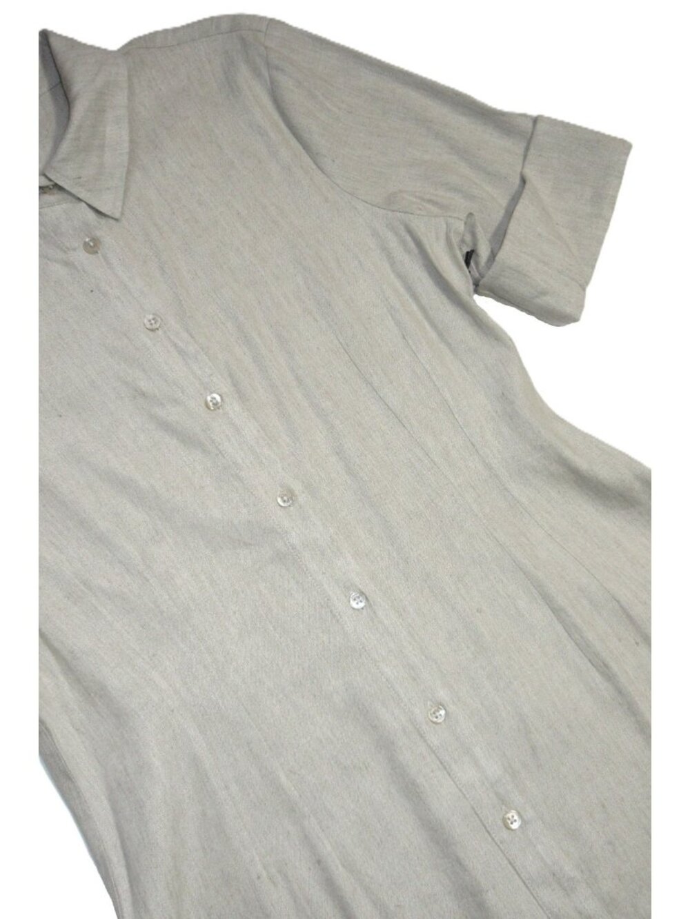 NWT Staud Joan in Natural Beige Stretch Linen Maxi Shirt Dress 8 $395 - Picture 6 of 8